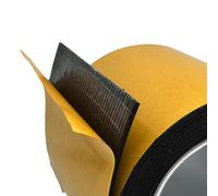 Mousse autocollante (10cm x 1m x 5mm) en SBR noir, isolant thermique autocollant haute densité, bande caoutchouc résistante pour garage, atelier et protection sol, caoutchouc antidérapant industriel