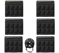 Mousse Casque Velo,6 Pièces Mentonnières de Casque Universelles en Mousse Douce,Coussinets de Menton Réutilisables,pour Vélo et Moto