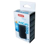 Mousse charbonnée de filtration pour aquarium - ZOLUX - ACTICARB - Noir - Poisson exotique