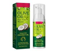 Mousse Cheveux Naturels 60 Ml - Mousse Coiffante À L’huile D’olive Bio, Anti-frisottis Et Longue Tenue| Donne Brillance, Définition Et Douceur Aux Cheveux Bouclés, Tissages Et Perruques