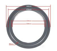 Mousse circulaire pour haut-parleur 4/5/6,5/8/10/12 pouces,caisson basses,améliore qualité sonore pour les appareils - Type BK-12inch