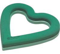 Mousse Coeur ouvert 38cm Déco Vert Mariage 2 Pcs
