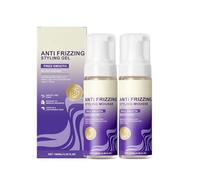 Mousse Coiffante Fixante pour Cheveux Bouclés et Ondulés, Volume et Définition des Boucles Anti-Frisottis, Formule Léger au Huile d’Olive, Tenue Longue Durée Naturelle (2pc)