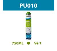 Mousse colle PU universelle "PU010" pistolable Vert 750ML ILLBRUCK