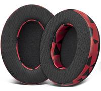 Mousse Coussin Coussinets pour HyperX Cloud 1/I/2/II/3/III/Pro/Core/Alpha/Alpha S/Flight/Stinger/Mix/CloudX/CloudX Chat,Coussinets avec Tissu Mesh Durable et Mousse d`Isolation Phonique