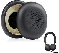 Mousse Coussin Coussinets pour Jabra Evolve2 65 (65MS 65UC USB)/Elite 45h Coussinets d'oreille de Remplacement en Cuir protéiné