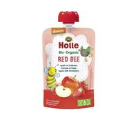 MOUSSE D'ABEILLE ROUGE EN TUBE (POMME - FRAISE) SANS SUCRÉE DE 8 MOIS DEMETER100 g - HOLLE