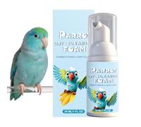 Mousse De Bain pour Oiseaux Shampooing Mousse Sèche Toilettage Perroquet 30 | Bain de Nettoyage à Sec pour Oiseaux Convient aux Perruches Conures Cacatoès Inséparables Calopsittes Canaris Pinso
