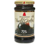 Mousse de cassis (sans gluten) 70% fruits BIO 225 g - ZWERGENWIESE