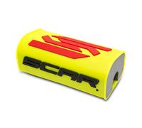 SCAR Mousse de Guidon 28 3D sans barre Moto Cross Quad Dirt Bike Enduro Supermotard - Jaune fluo