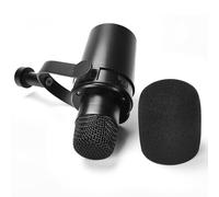 Mousse De Protection De Microphone pour Microphones Micro sans Fil Shure MV7 / MV7X, Housse Anti-Poussière Housse Éponge De Pare-Brise De Microphone