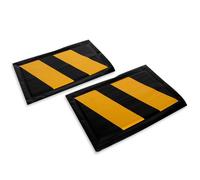 Mousse de protection murale pour carrosserie EURO VANADIUM - lot de 2 - 39 x 26 5 cm - noir et jaune réfléchissant