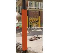 Mousse de Protection poteaux Protection de Terrain de Jeu pour Poteaux Ronds, Enveloppe 150cm de Haut Anti-Choc pour Panier de Basket, Revêtement Protecteur Professionnel(Orange,Inner Dia 70mm)