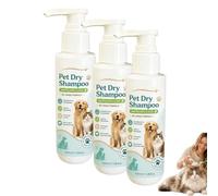 Mousse de shampoing sans rinçage pour Animaux, shampoing Sec sans Eau (3pcs)
