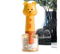 Mousse de shampooing pour animaux de compagnie - Distributeur de bain électrique mignon d'ours de dinosaure, | Outil de lavage pour chiens avec générateur de mousse, accessoire de nettoyage pour