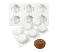 Mousse de silicone gâteau moule boulanger dessert mousse DIY chocolat savon bougie moule, 6 trous rond totem Pattern