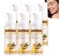 Mousse dentifrice blanchissante pour le blanchiment des dents et les soins bucco-dentaires, mousse dentifrice pour le nettoyage quotidien et haleine fraîche, mou/sse dentif/rice blanchissante (6PCS)