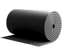 Mousse d'insonorisation d'isolation phonique de 10 m/rouleau, coton insonorisant auto-adhésif de 5 cm d'épaisseur, panneaux acoustiques for studio home cinéma Ktv(Black,40m)