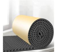 Mousse d'insonorisation d'isolation phonique de 5 m/rouleau, panneau de mousse acoustique ignifuge de type oeuf auto-adhésif de 3 cm d'épaisseur for le cinéma maison de studio 60 m(Black)
