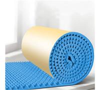 Mousse d'insonorisation d'isolation phonique de 5 m/rouleau, tapis acoustique de studio auto-adhésif de 5 cm d'épaisseur, coton d'isolation phonique antibruit ignifuge(Blu,5m)