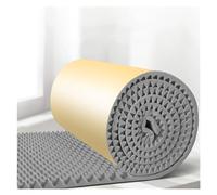 Mousse d'insonorisation d'isolation phonique de 5 m/rouleau, tapis acoustique de studio auto-adhésif de 5 cm d'épaisseur, coton d'isolation phonique antibruit ignifuge(Grigio,5m)