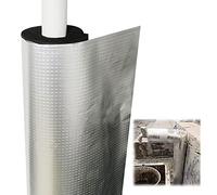 Mousse d'isolation de tuyau, épaisseur paroi 20/30 mm, isolation tubulaire en caoutchouc feuille d'aluminium antigel for tubes plomberie thermique climatiseur(48mmx30mm)