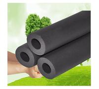 Mousse d'isolation de tuyau, manchon d'eau antigel extérieur en caoutchouc haute densité, noir chaleur climatiseur(6MMx9MMx1.8M)