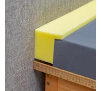 MOTTK Mousse en forme de L de 200 cm pour combler l'espace entre le matelas et le mur, comble l'espace entre le matelas et le mur, comble les espaces entre les meubles, le canapé, arrête de perdre le