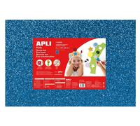 Mousse Eva Thermoform. 40x60cm Bleu Pailleté 3 Feuil.