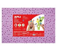 Mousse Eva Thermoformable 40x60 Cm Coeurs Pailletés Rouge