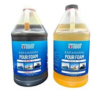 Mousse expansive de densité de 1,8 kg - Mousse liquide en polyuréthane à cellules fermées pour bateau et quai - Isolation phonique, remplissage des vides et isolation (kit de 3,8 l)