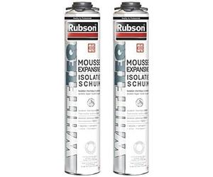 Mousse Expansive Isolation Thermique et Phonique, Blanche, Aérosol Pistolable de 750 ml (Lot de 2)