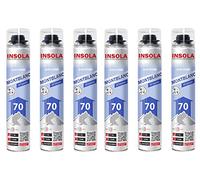 Mousse expansive pistolable Montblanc Toutes Saisons INSOLA - Aérosol de 870 ml - Pour l' Isolation Thermique et Phonique - Lot de 3 bombes (LOT DE 6)