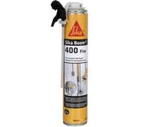SIKA - Mousse expansive coupe-feu - Sika Boom 400 Fire - Pistolable ou Manuelle - Calfeutre - Isole - Cale - Int - Usage tous sens - Réutilisable - Multisupports - Facile à découper - Rose - 750ml