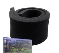 Mousse filtrante pour aquarium, tampon filtrant pour aquarium épais - Mousse de média filtrant pour aquarium - Le tampon de remplissage noir pour aquarium de remplacement, facile à couper, garantit un