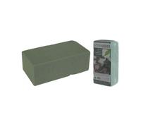 Mousse florale - Oasis verte - 20 x 10 x 7.5 cm - Compatible avec de vraies fleurs