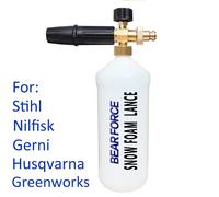 Mousse Générateur Mousse Buse Neige Mousse Lance Voiture Mousse Lavage Pour Gerni Nilfisk Husqvarna Wieder Kraft Omax Nettoyeur Haute Pression Lave-Auto