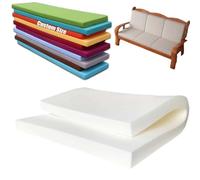 Mousse haute densité de taille personnalisée pour coussins, canapés, bancs, lits, sièges, camping-cars, intérieur/extérieur (6 cm d'épaisseur)