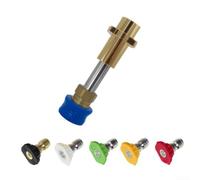 Mousse haute pression avec raccord rapide de 6,35 mm et buse de 5 couleurs pour nettoyeur haute pression Karcher série K2-K7, outil de nettoyage de voiture en plastique et cuivre (2)
