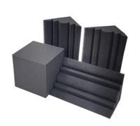 Mousse Insonorisante 16 pièces/paquet pièges à basses acoustiques Kit de mousse 4 pièces 15x15x15cm Cubes de mousse insonorisants + 12 pièces 12x12x24cm mousse d'angle haute densité
