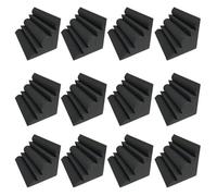 Mousse insonorisante acoustique d'angle, piège à basse ignifuge de haute densité 12 pièces