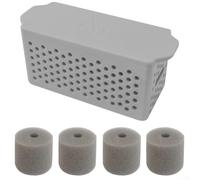 Mousse ionique argentée de rechange pour NARWAL, FREO X, pour aspirateur robot ULTRA J4 - Module de filtration en éponge et quatre tampons de rechange pour prendre en charge la capture de la poussière