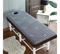 Mousse Mémoire Lit De Massage Matelas Topper avec Drap Imperméable Coussin De Lit Spa en Latex Épaisseur 6Cm Matelas De Table De Lit De Cils avec Bande Élastique,Grey/a(t),70 * 190cm