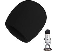 Mousse Micro Anti Bruit,Bonnette Filtre Micro Anti Vent Pop Pour Microphone À Condensateur Blue Yeti,Yeti Pro,Noir[X127]