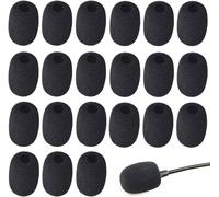 Mousse Micro Casque 30 pièces Bonnettes Mousses de Micro Microphone Bonnettes Lapel Casque Mousse Microphone Couvre Mini Micro Mousse Micro Couvre Mic en Mousse