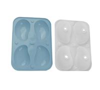 Mousse Mold - 3D Homemade Chocolate Mold Mango Shape | 4 Cavity Easy Demoulding Cake Moulds for Jelly Pudding, Chocolate for Home Kitchen, Cooking Class Features, Wedding Usage
