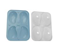 Mousse Molds Silicone - Cavity Silicone Mold | Easy Demoulding 4-Cavity Baking Mould | Mango Shape Jelly Moulds 3D For Chocolate Jelly Pudding Cake Food Bloggers Home Bakers