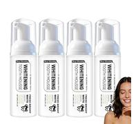 Mousse nettoyante à l'hydroxyapatite pour la protection de l'émail, dentifrice blanchissant pour réduire les taches, dentifrice doux pour l'hygiène bucco-dentaire quotidienne, mousse nettoyante (4PCS)