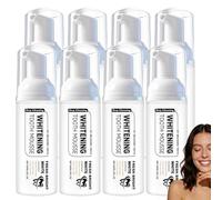 Mousse nettoyante à l'hydroxyapatite pour la protection de l'émail, dentifrice blanchissant pour réduire les taches, dentifrice doux pour l'hygiène bucco-dentaire quotidienne, mousse nettoyante (8PCS)