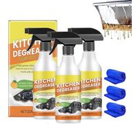 Mousse nettoyante dégraissante pour cuisine, nettoyant pour ustensiles de cuisine, spray anti-taches tenaces, pour hottes, fours, casseroles